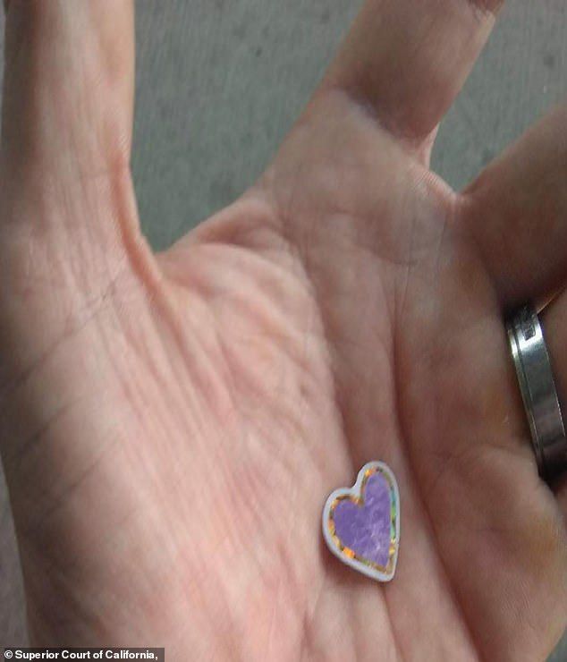 Another supplement included a picture of Wagner's hand with a purple heart sticker