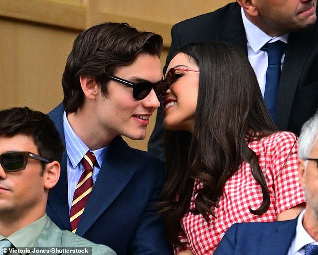 Olivia Rodrigo and her boyfriend, actor Louis Partridge put on a very loved-up display in the Royal Box today