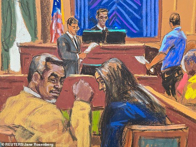 Both Cassie and 'Jane Doe' - who testified at the trial - submitted letters to US District Judge Arun Subramanian (top) requesting the three-time Grammy winner remain held at MDC Brooklyn's Special Housing Unit before his sentencing, which he granted Wedn