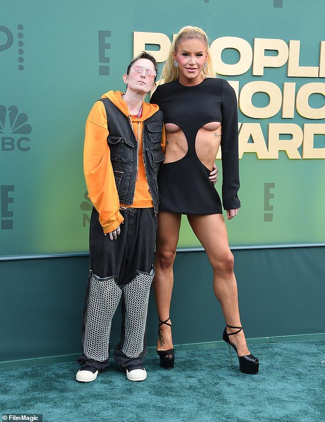 Gigi Gorgeous, 33, and Nats Getty, 32, are divorcing after six years of marriage. Pictured last year in Santa Monica