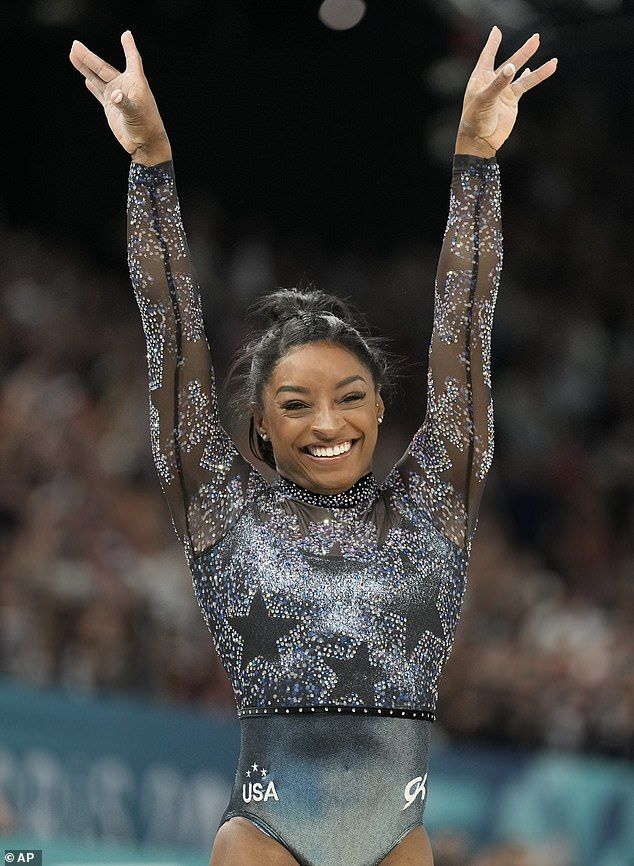 Last year, the gymnast revealed that she had Botox in celebration of her 27th birthday - but was not a fan of the procedure; seen in 2024 in Paris