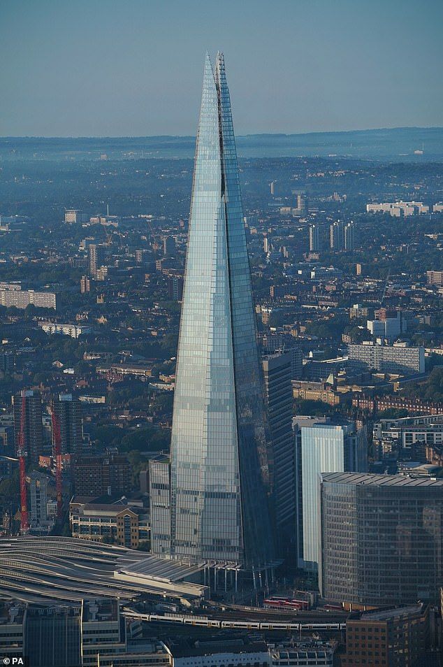 The Shard stands at 309.6 metres tall and has 95 floors, making it the tallest building in the UK and the fourth tallest in Europe and has in the past held many showbiz parties