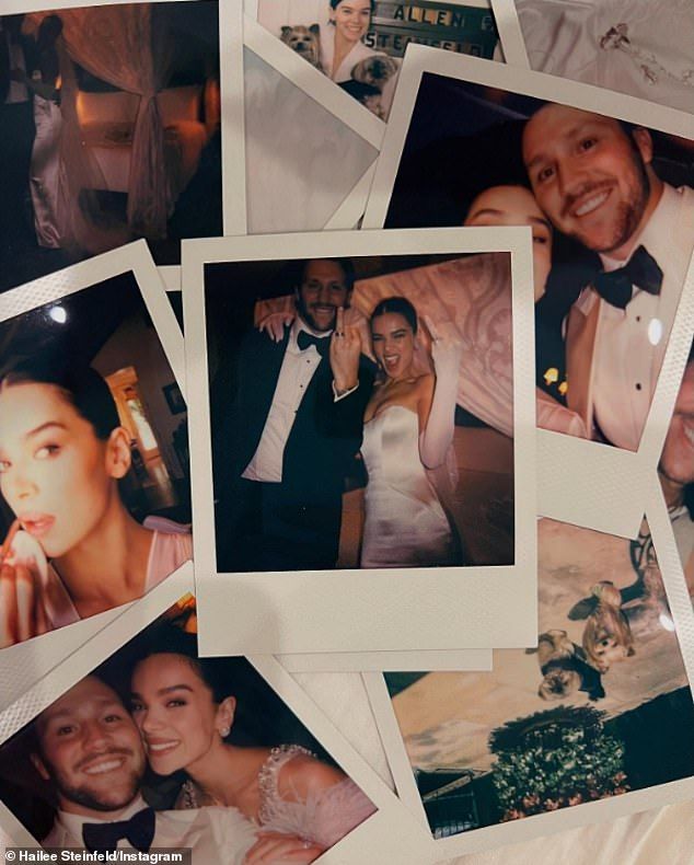 Following their May wedding, the actress shared Polaroids on Instagram and captioned, 'HUSBAND!'