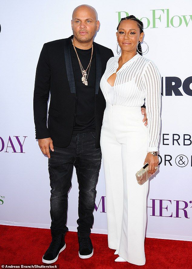 Mel B is pictured with her ex-husband Stephen Belafonte in 2016