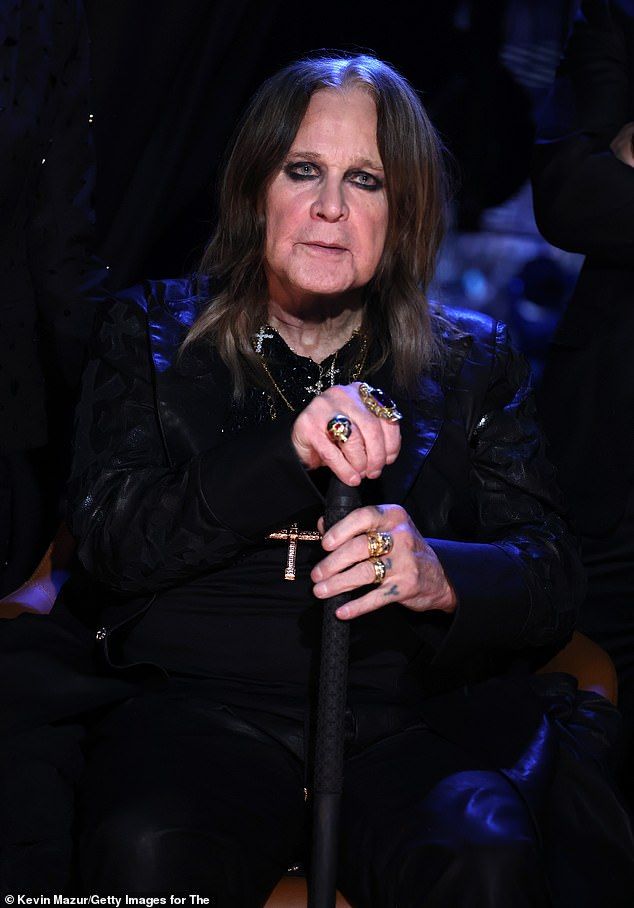 Ozzy Osbourne (pictured in October) is taking to the stage for his final ever performance with Black Sabbath amid his ailing health in a momentous occasion
