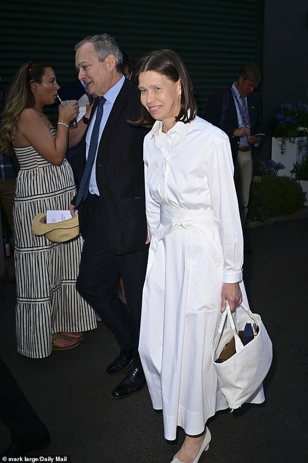 Lady Sarah Chatto, daughter of the late Princess Margaret, added a touch of royal glamour to proceedings as she arrived alongside husband Daniel Chatto on Tuesday