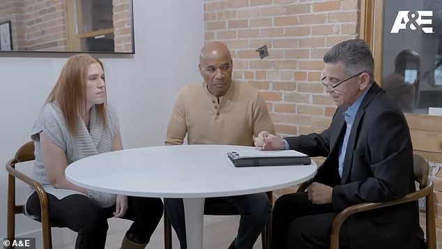 Price was first asked if she had ever 'struck' Coleman during their relationship, to which she answered 'no.' The findings were inconclusive. Olivo (right) said: 'I'm not going to say that you passed that test, because you didn't.'