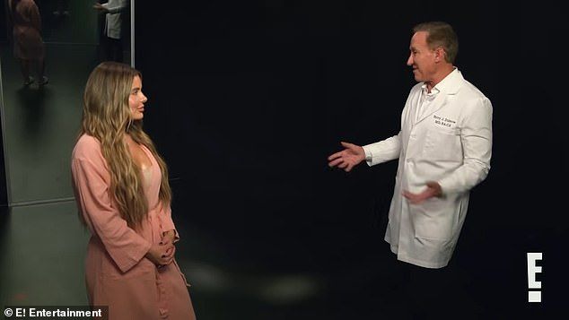 Brielle also told Dr. Terry Dubrow (R) that Kim would take her to her cosmetic procedure appointments and speak openly of all her touchups in front of her children, which influenced Brielle's attitude toward abundant dermal filler use