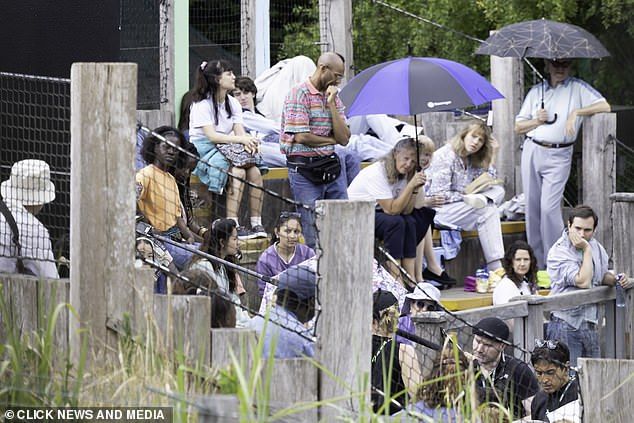 Members of the public watched on as the first instalment of the Harry Potter TV series was filmed