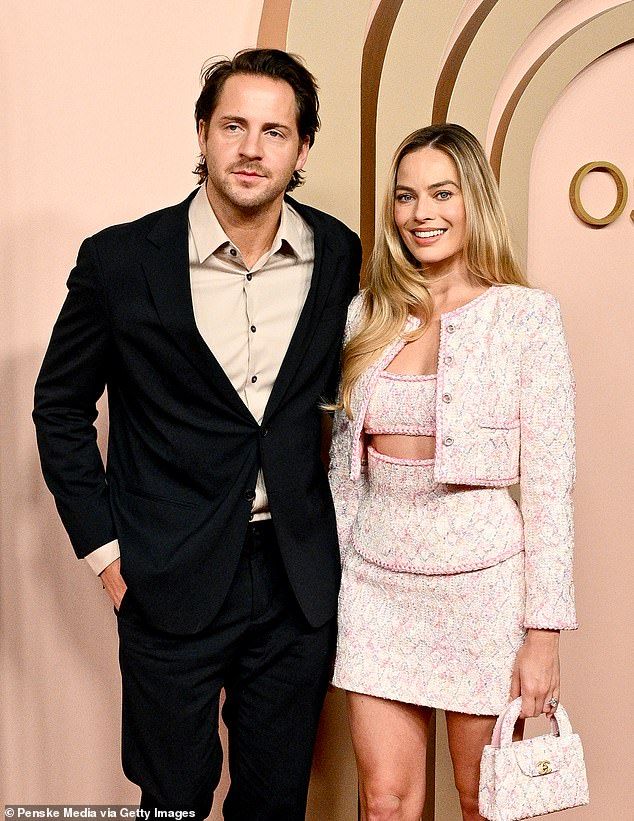The loved-up pair welcomed their first child last October; Pictured2024 in Beverly Hills at the Oscars Nominee Luncheon