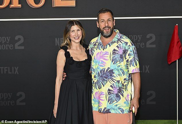 Adam Sandler offered effusive praise of Travis Kelce's acting skills on Monday night