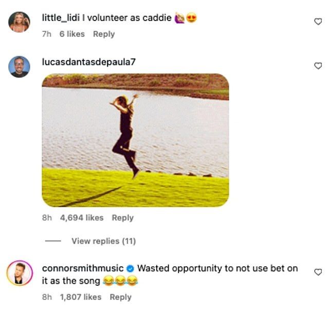 Others joked that the golf course set up was similar to one iconic scene in High School Musical 2 which sees Zac's character Troy Bolton singing Bet On It and dramatically strutting across the green