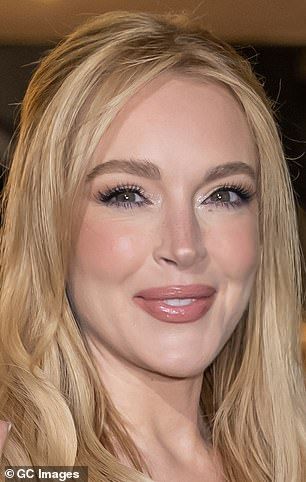 Lindsay Lohan pictured in December 2024