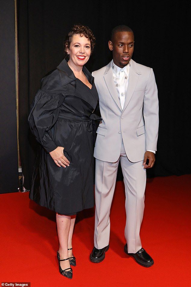 Olivia Colman and Micheal Ward attend the TIFF Tribute Awards Gala during the 2022 Toronto International Film Festival