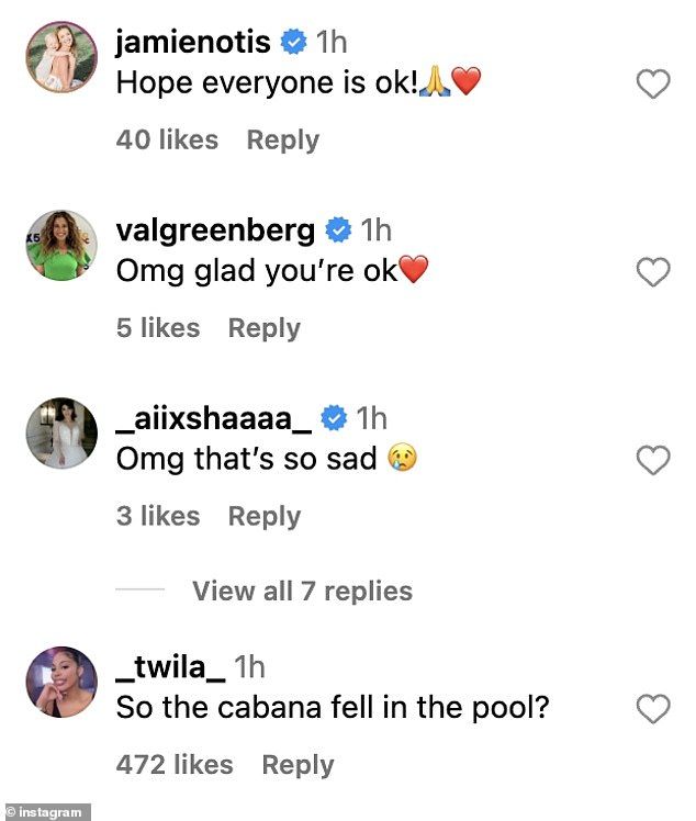 Others empathized with the star, with one person writing, 'Omg that's so sad'