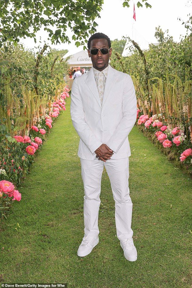 Micheal Ward at the Cartier Queen's Cup Polo 2023 in Surrey