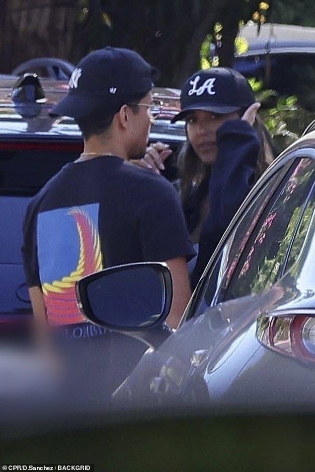 The couple looked like a couple of teenagers in love