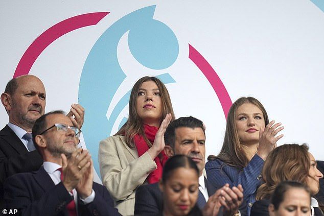 The tense Euro final last night was made mellow thanks to a cute moment shared between the competing nation's princesses