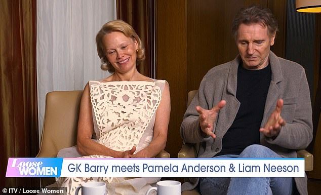 Featuring on Loose Women alongside his co-star, Neeson admitted staunch vegetarian Anderson's culinary skills contributed to their off-screen friendship