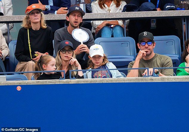 Blunt said she could 'maybe' arrange a cameo for her husband John Krasinski, who's obsessed with the first film, and their daughters Hazel, 11; and Violet, 9; 'would quite like to go to set, just for the fashion' (pictured September 7)