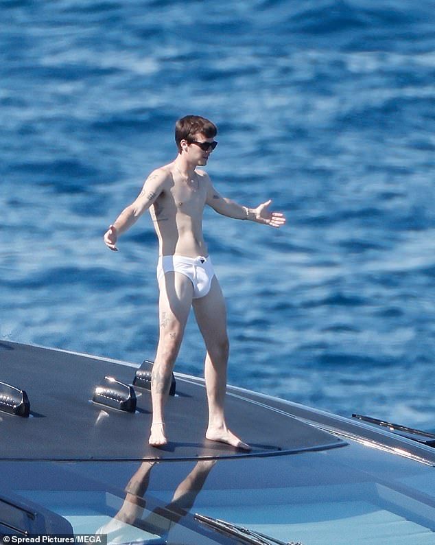 It appeared to be a laugh a minute aboard the good ship Beckham as brothers Cruz and Romeo were spotted larking around on the families' 16million yacht on Tuesday
