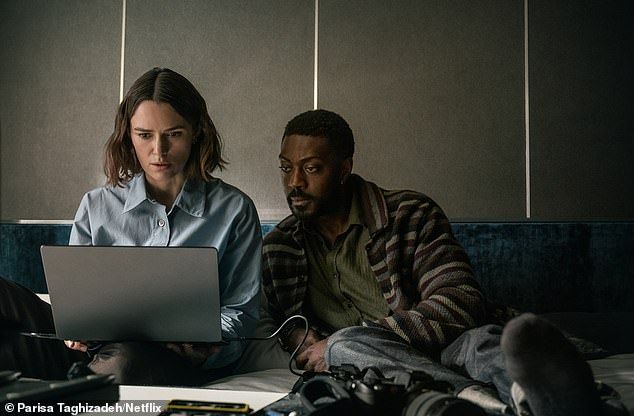 Keira Knightley is seen alongsideDaniel Ings who plays Adamin The Woman in Cabin 10