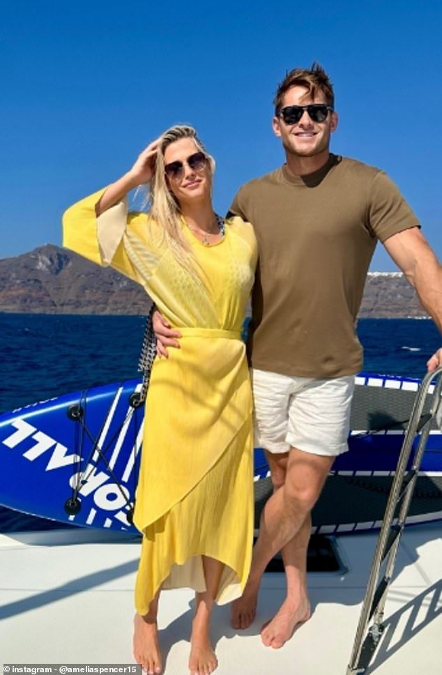Amelia and husband Gred, who got married in South Africa earlier this year, appeared loved up in the photos