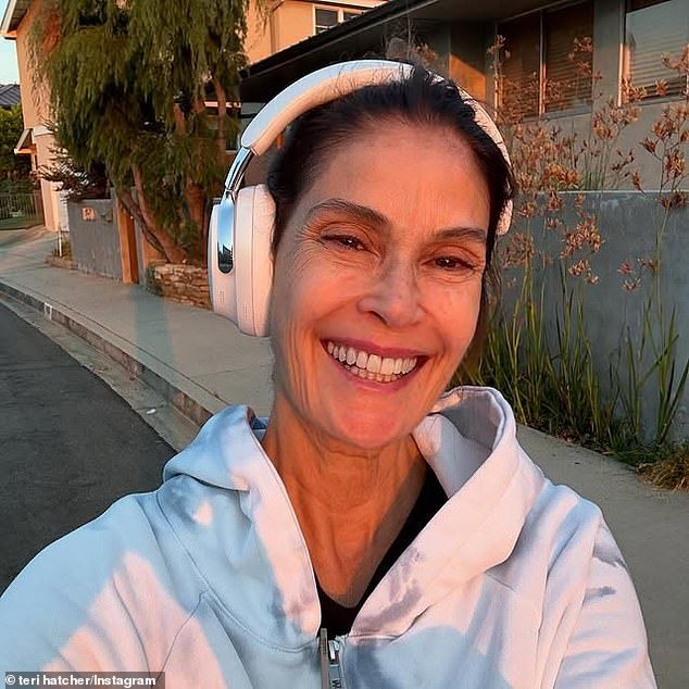 The Emmy-nominated actress - who boasts 1.6M social media followers - wrote:'Every line [is] a story of real human effort, successes, and flaws'