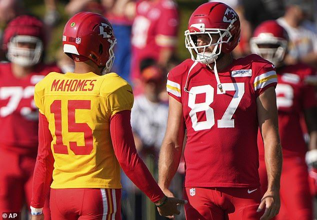 Kelce, Patrick Mahomes and the Chiefs start the season on September 5 against the Chargers