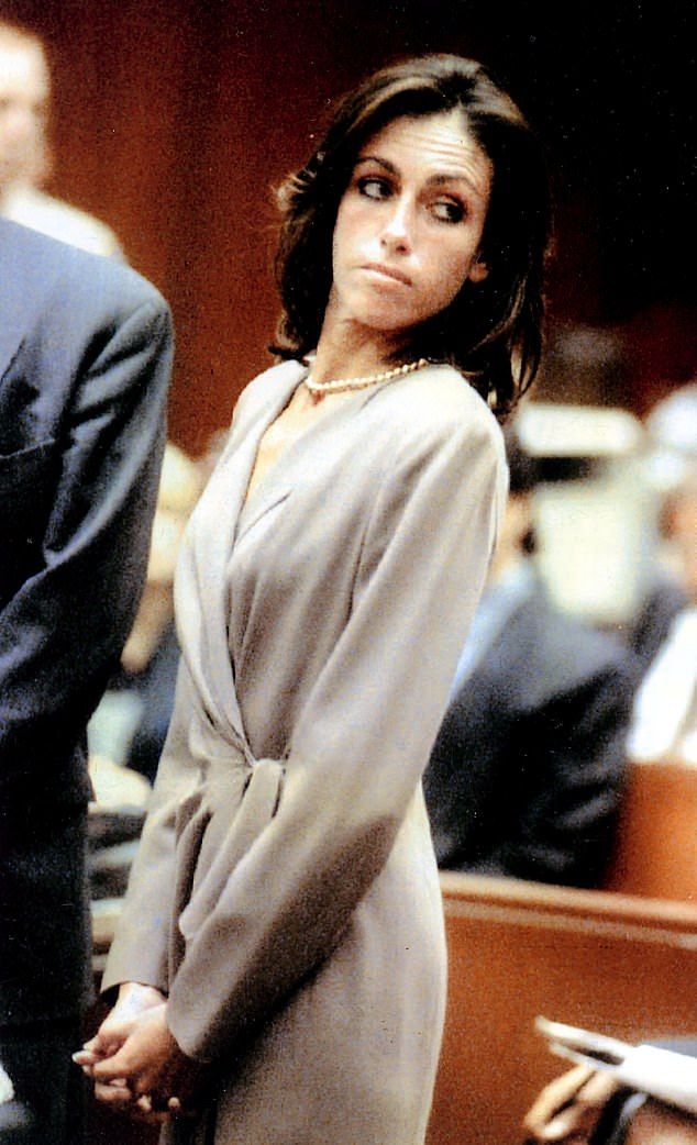 Fleiss ran a prostitution ring in Hollywood in the early 1990s that catered to wealthy clients, but she was arrested in 1993 and convicted in 1996 of federal tax evasion charges; pictured in court in 1993