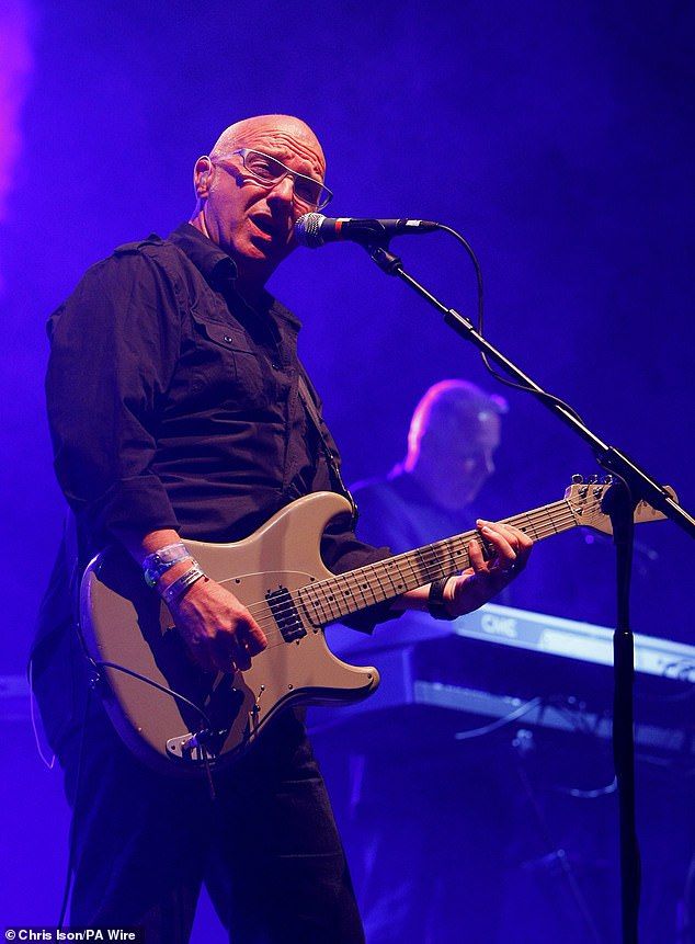 Midge released a statement saying it is with 'great sadness and difficulty' that he has had to postpone upcoming tour dates as he requires urgent medical treatment (Seen last month)