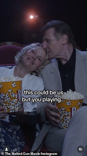 In it, the 58-year-old Baywatch alum beamed with delight as she rested her head on the 73-year-old Oscar nominee's shoulder