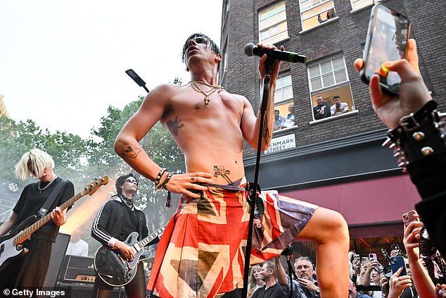 Yungblud put on a killer performance during the launch party of his new London store, Beautifully Romanticised Accidently Traumatized, at 20 Denmark Street on Thursday