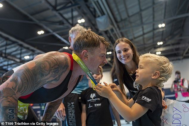 Adam, 30, was also greeted by smiling Holly and George