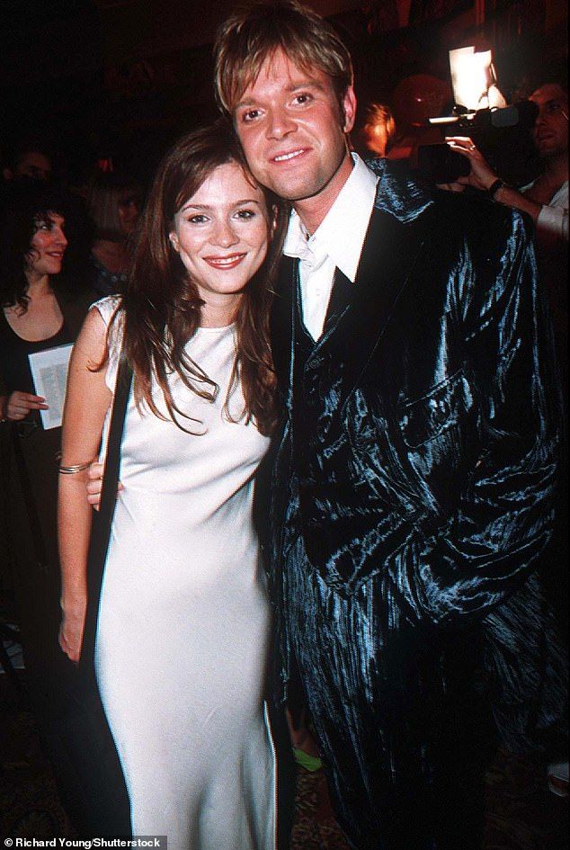 Anna Friel has revealed she was 'distraught' when she was dumped by her first boyfriend Darren Day, after a three-year romance (the couple are pictured together in 1996)