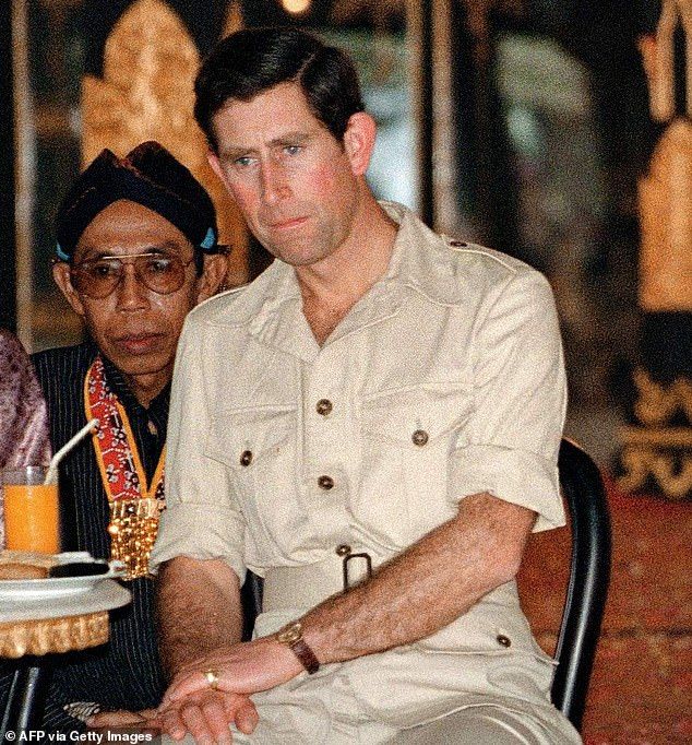 The then-Prince Charles in 1989 during a visit to Indonesia