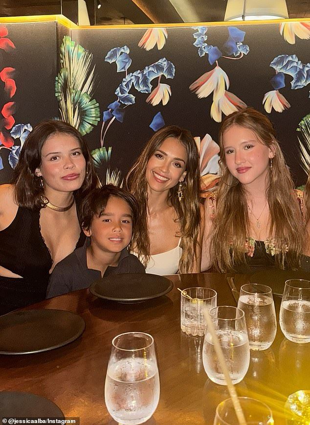 The actress and Cash share daughters Honor, 17, Haven, 14 on August 13, and son Hayes, seven