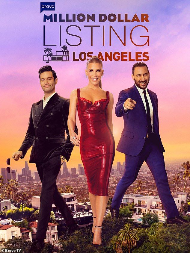 Flagg (pictured with co-stars Tracy Tutor and Josh Altman) previously told DailyMail.com that he's focused on getting houses for the victims of the fires and 'can't event think' about season 16 of Million Dollar Listing Los Angeles