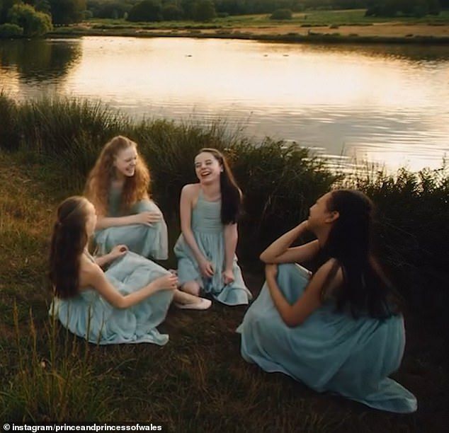 The short film featured a group of ballet dancers, who are students from The Royal Ballet School