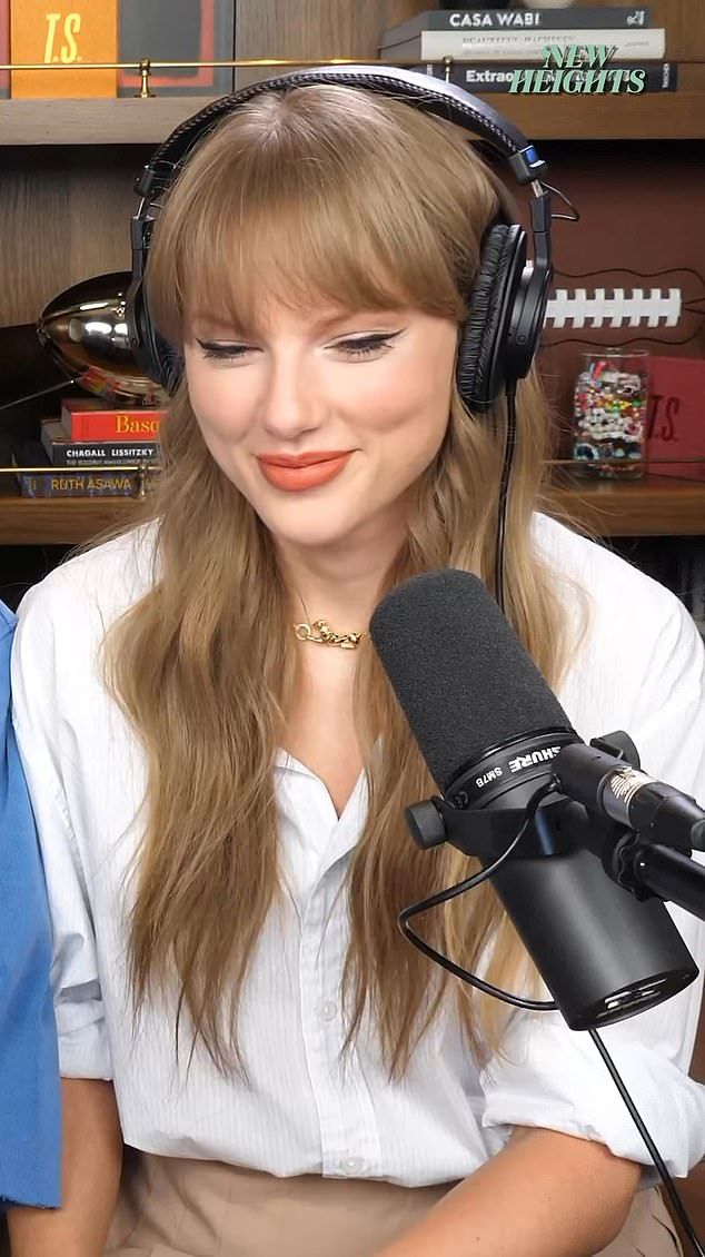 Swift, 35, shocked her devoted fans with the surprise announcement of her next album during a teaser for her upcoming appearance on her boyfriend Travis Kelce's podcast New Heights