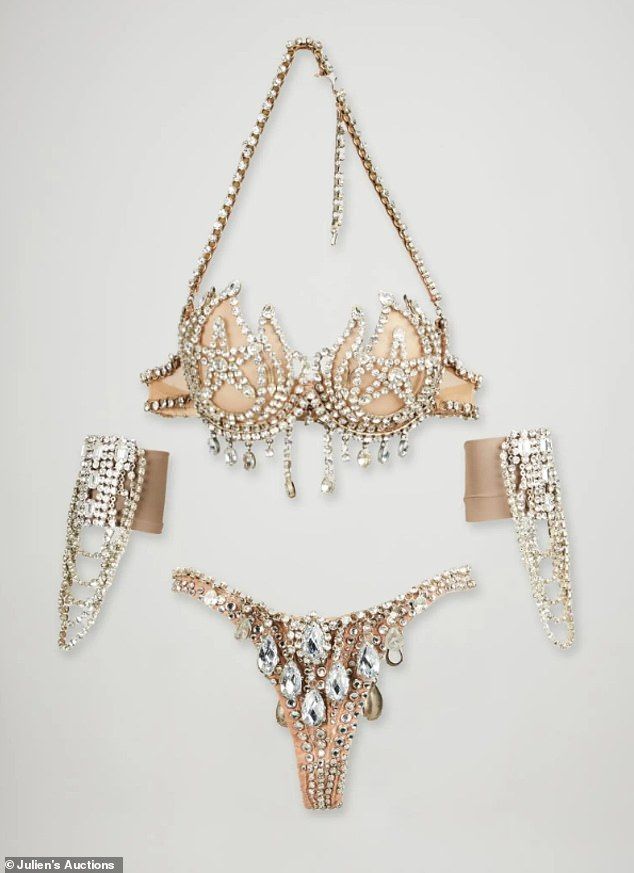 On April 1, Julien's Auctions sold the 43-year-old Grammy winner's bra, panties, and armbands for an eye-popping $78K