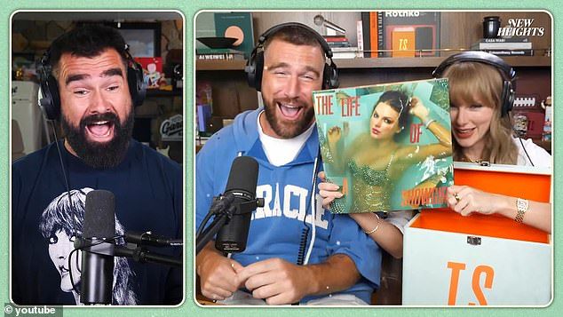 Her announcement came on the Kelce brothers' 'New Heights' podcast Wednesday night