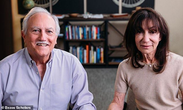 When Jeff was just 17 months old she filed for divorce from Jorgensen, later going on to marry Cuban refugee Miguel 'Mike' Bezos who adopted Jeff, the couple are seen here