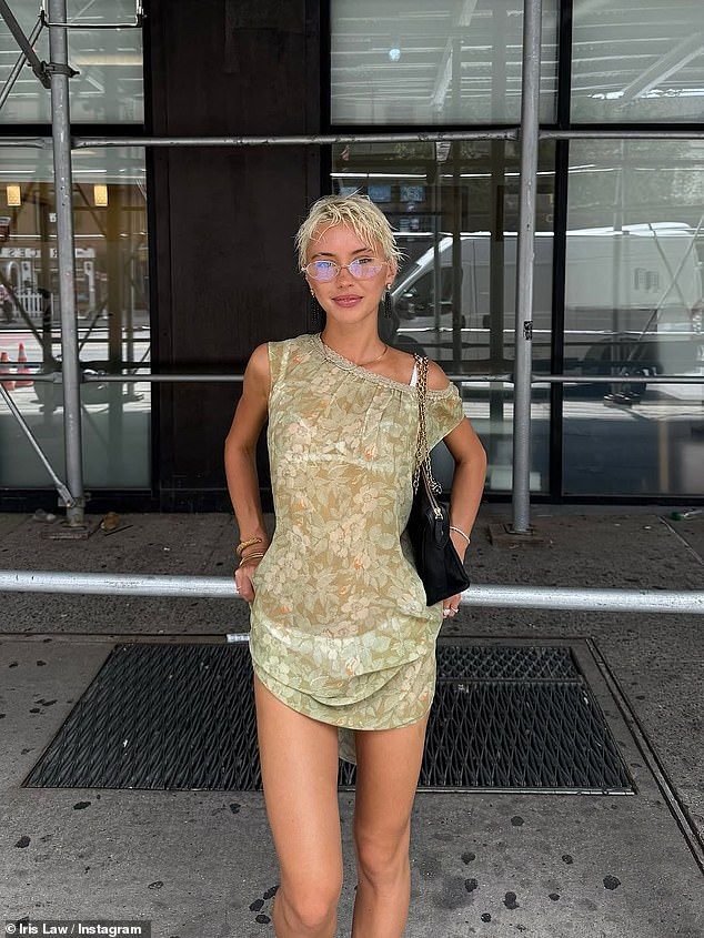 The model and actress, 23, who is the daughter of Jude Law and Sadie Frost , took to Instagram on Thursday to share that she had headed to the Big Apple