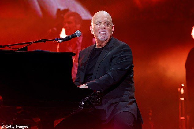 Joel first disclosed his diagnosis in May, sharing that symptoms had been 'exacerbated by recent concert performances, leading to problems with hearing, vision and balance' (pictured inJanuary 2024)