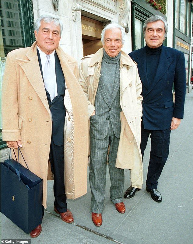 Lenny (L) is pictured with brothers Ralph (center) and Jerry (R) in 2001