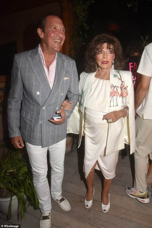 It comes after the actress recently enjoyed a swanky outing with her husband Percy Gibson at a lavish dinner party in St Tropez