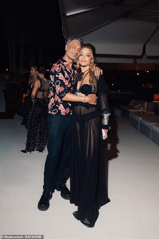 The film director and his partner rented out a villa on the Spanish island where they partied with their celebrity pals