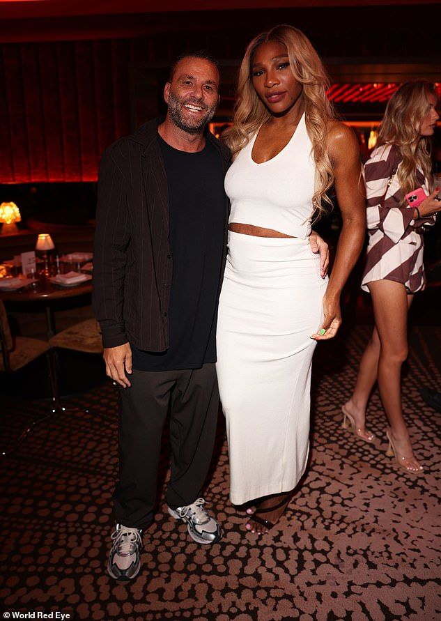 Serena Williams attended a party hosted by DraftKings and Dave Grutman on Thursday