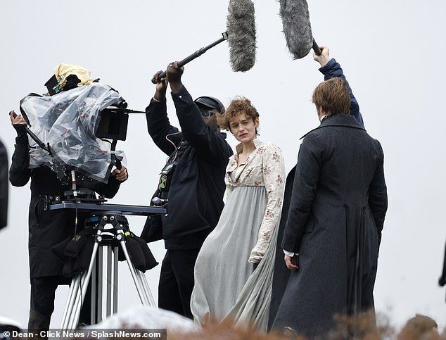 The hotly-anticipated Austen adaptation also stars Olivia Colman as Elizabeths mother Mrs Bennet, with Rufus Sewell as Mr Bennet